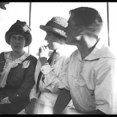 On boat for picnic Bessie Robinson, Eleanor & Reid