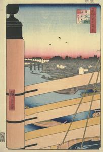 Nihon Bridge and Edo Bridge, no. 43 from the series One-hundred Views of Famous Places in Edo