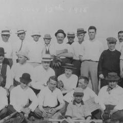 Merchants and Professionals Baseball line up from 1915