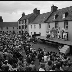 Stage and audience, 1986 Auchtermuchty Festival