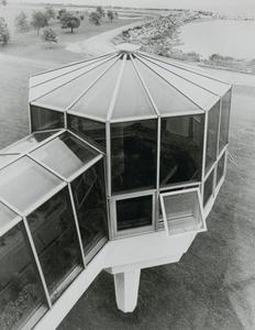 Exterior greenhouse at the Racine Center campus