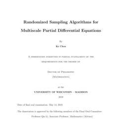 Random sampling algorithms for multiscale partial differential equations