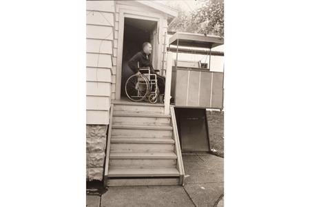 Wheelchair lift made by Goglift Industries of Brandon, Wisconsin