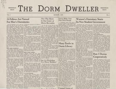Front page of 'The Dorm Dweller'