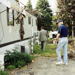 Wind storm damage