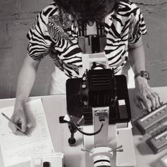 Paula Barbian counting zooplankton