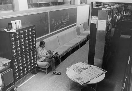 Student studying in Deckner Campus Library