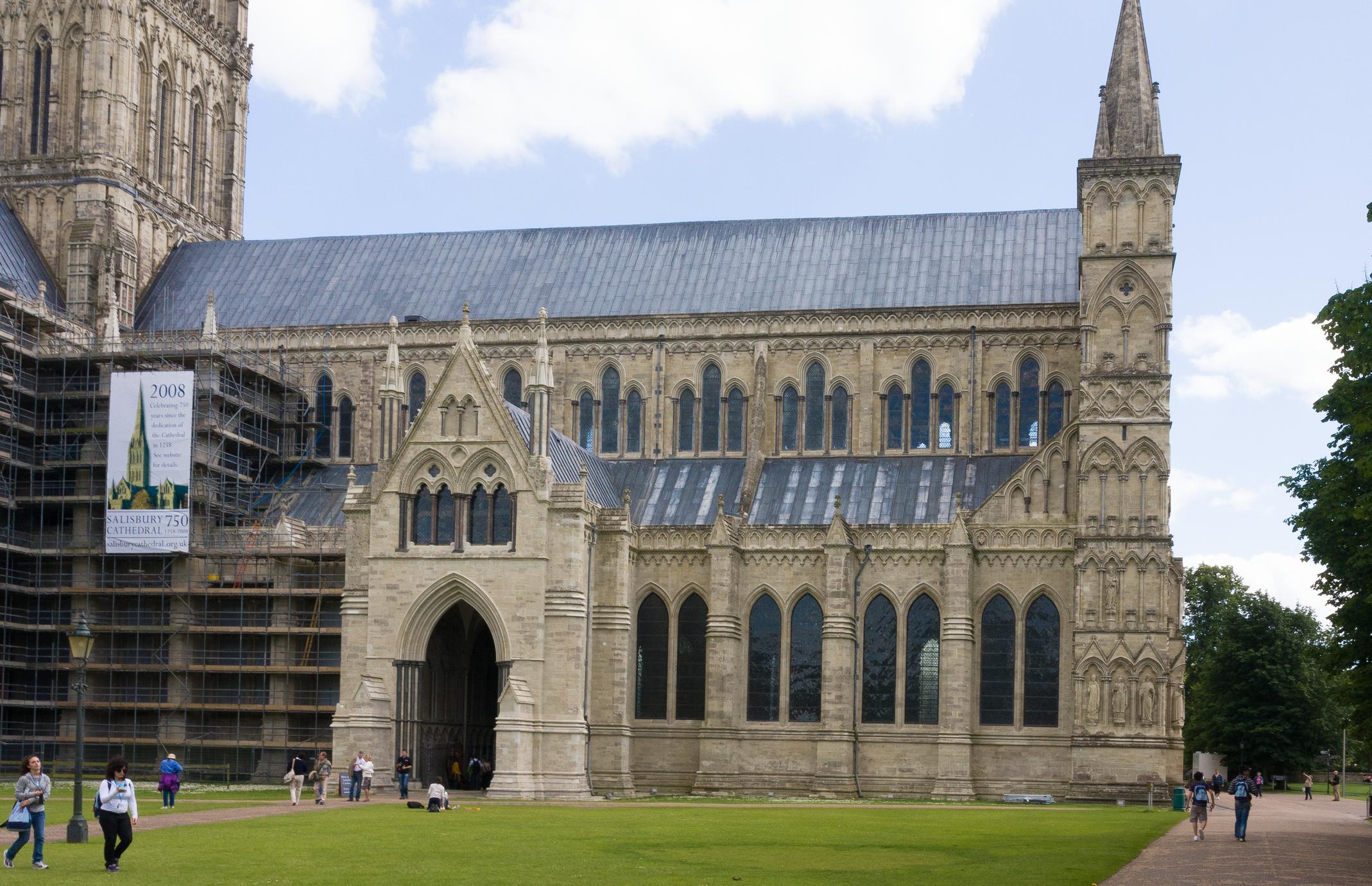 Salisbury Cathedral nave north side - UWDC - UW-Madison Libraries