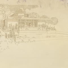 Atelier in Beton für Herrn Bildhauer Richard Bock, Bildauer, Oak Park, Illinois, Plate LXII from Ausgeführte Bauten und Entwürfe von Frank Lloyd Wright