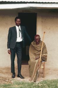 Kipsigis Student from University of Nairobi with His Grandfather