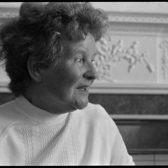 Betsy Whyte being interviewed at St. Andrews, Fife, no. 3 of 3