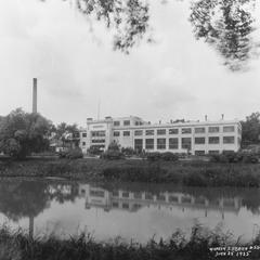 Thompson's Malted Food Company, Waukesha, view from river bank