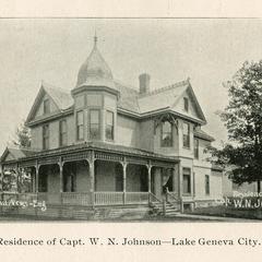 Residence of Captain W. N. Johnson-Lake Geneva City