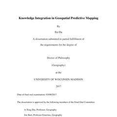 Knowledge Integration in Geospatial Predictive Mapping