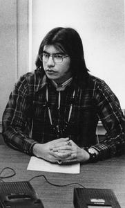 George Swamp at "Remember Wounded Knee" press conference
