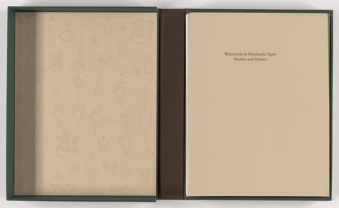 Watermarks in handmade paper : modern and historic