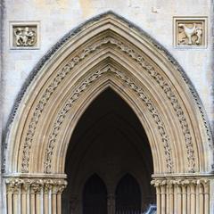 Wells Cathedral exterior north porch