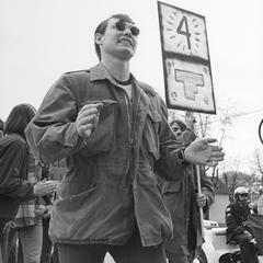 Protest march against Kent State riot/shootings and the Vietnam War