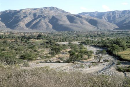 Dry arroyo, valley of Río Motagua at San Cristobal
