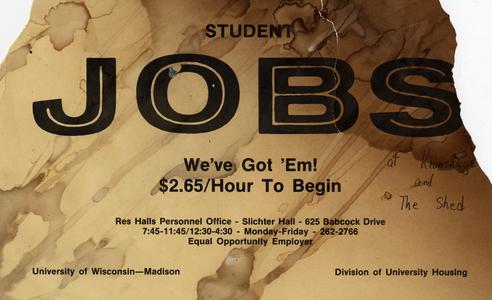 Student jobs poster