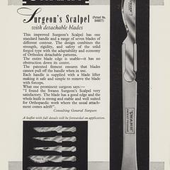 Surgeon Scalpel advertisement