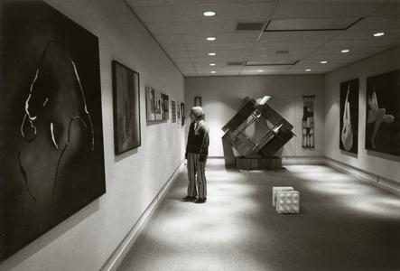 Person in the art gallery, University of Wisconsin--Marshfield/Wood County