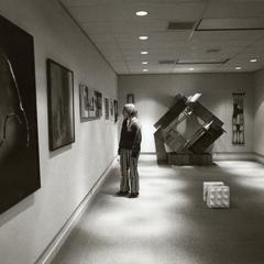 Person in the art gallery, University of Wisconsin--Marshfield/Wood County