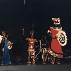 Chicano performers in costume