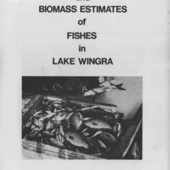 Population and biomass estimates of fishes in Lake Wingra