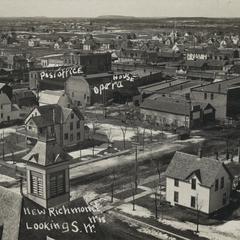 Aerial view of New Richmond, facing southwest