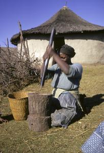 People of South Africa : a woman with mortar and pestle