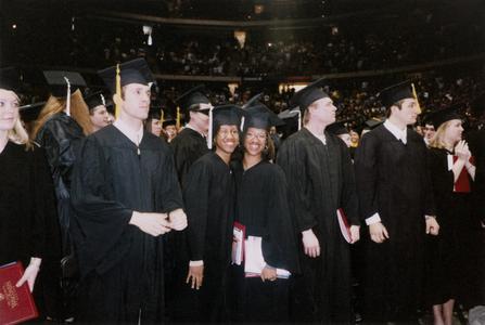 Students at graduation in 2004
