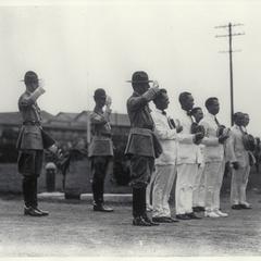 MacArthur with Quezon, Osmena and Roxas, 1928