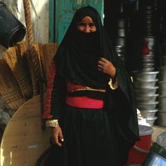 Bedouin Woman in Market at El-Arish in North Sinai