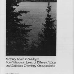 Mercury levels in walleyes from Wisconsin lakes of different water and sediment chemistry characteristics
