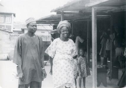 Owner of market mill and wife, Mr. and Mrs. Adetunji