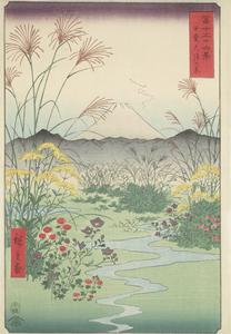 The Otsuki Plain in Kai Province, no. 31 from the series Thirty-six Views of Mt. Fuji