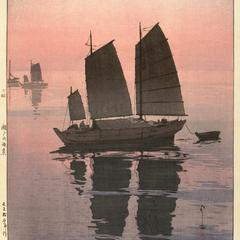 Sailing Boats-Evening, from the series The Seto Inland Sea
