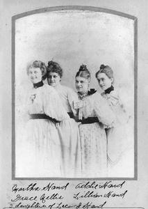Martha, Addie, Lillian Hand with Grace Nellis