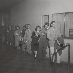 Students in ticket line