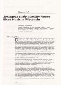 Borinquén suelo querido : Puerto Rican music in Wisconsin (1 of 3)