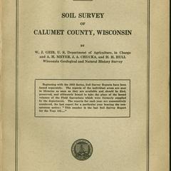 Soil survey of Calumet County, Wisconsin
