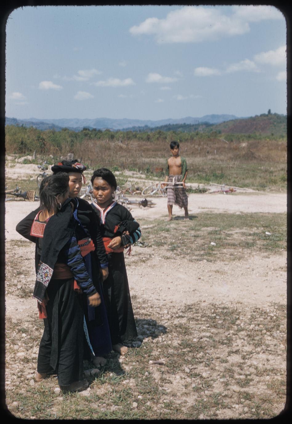 Hmong (Meo) group at airfield