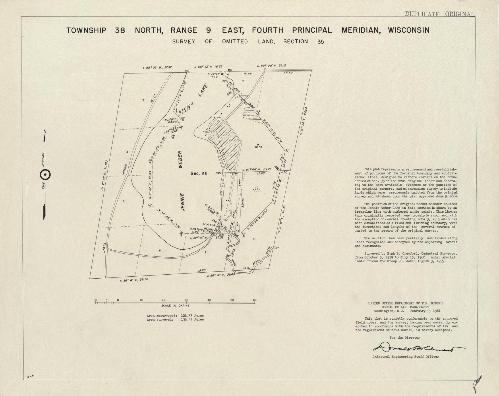 [Public Land Survey System map: Wisconsin Township 38 North, Range 09 East]