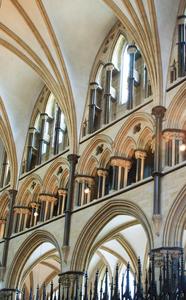 Lincoln Cathedral choir clerestory and triforium