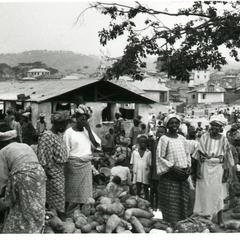 Yam section at Imesi-Ile market