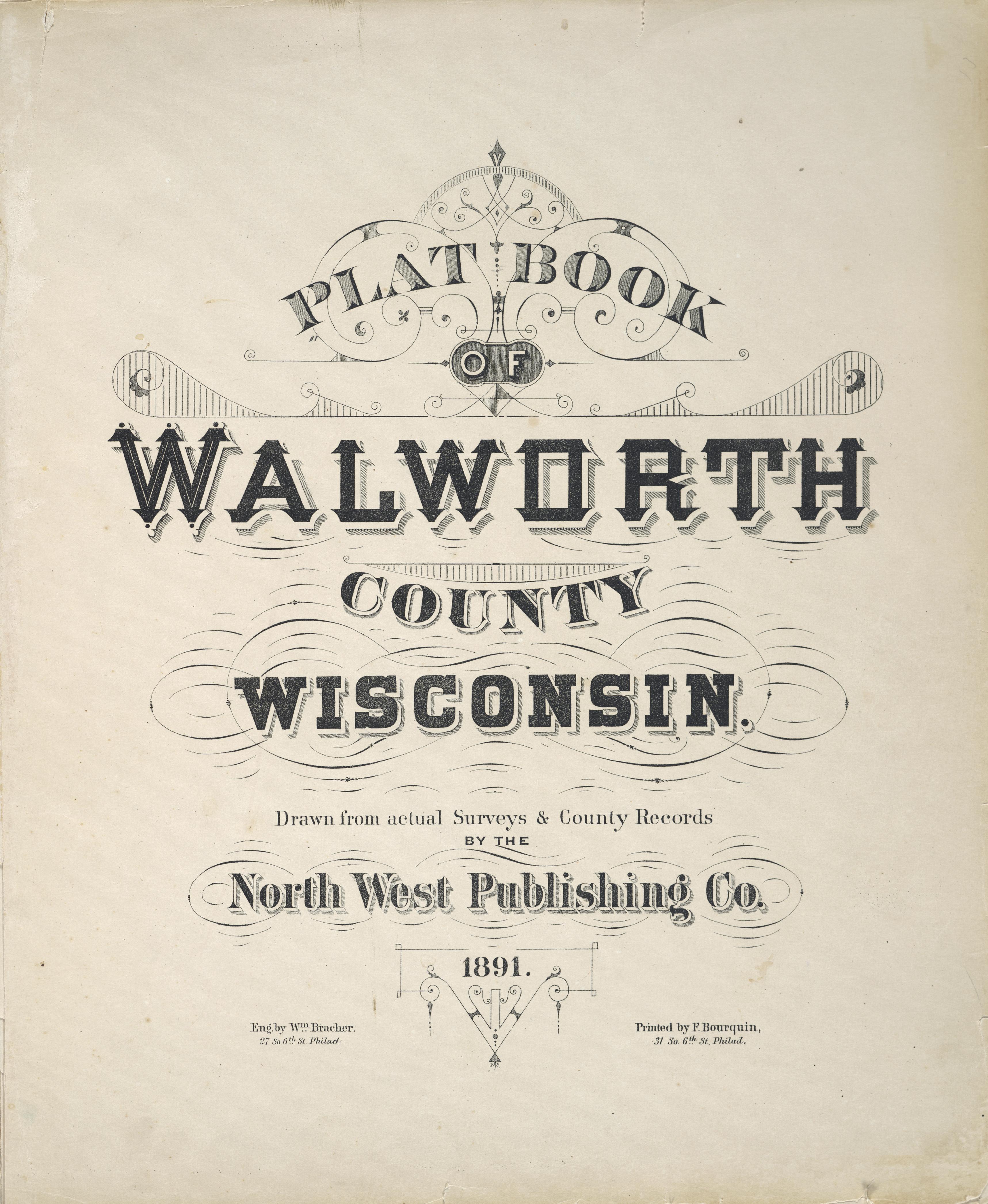 Plat book of Walworth County Wisconsin - Full view - UWDC - UW-Madison ...