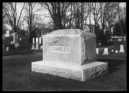 Quarles monument - April