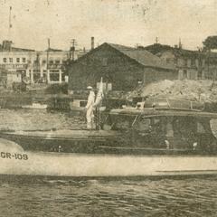 Coast Guard boat patrols Manitowoc harbor