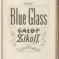 Blue glass galop